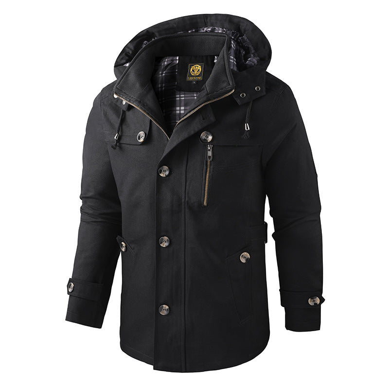 Ravion - Kurtka Męska Parka Z Kapturem