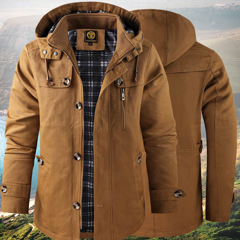 Ravion - Kurtka Męska Parka Z Kapturem
