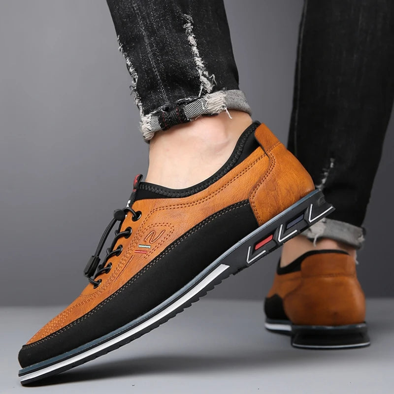 Karvion - Buty Męskie Zamszowe Sznurowane