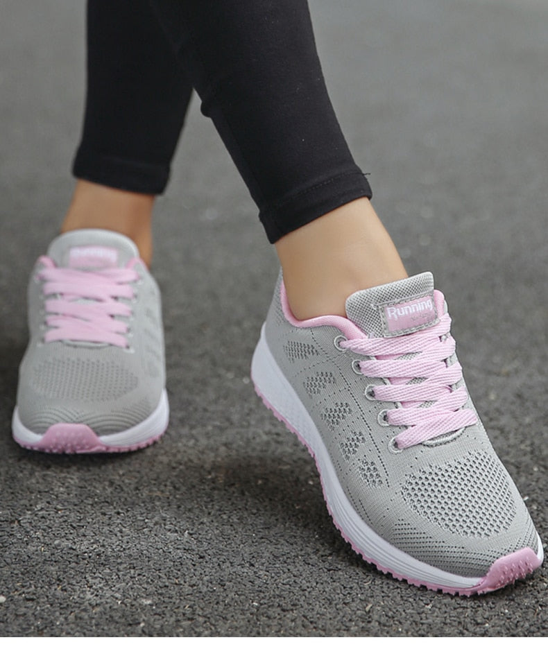 Sneakersy Damskie | Oddychająca Siateczka i Lekka Podeszwa
