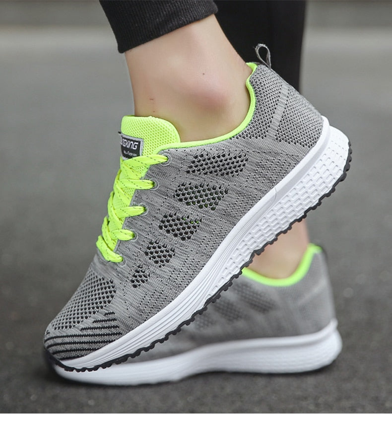 Sneakersy Damskie | Oddychająca Siateczka i Lekka Podeszwa