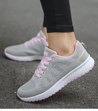 Sneakersy Damskie | Oddychająca Siateczka i Lekka Podeszwa