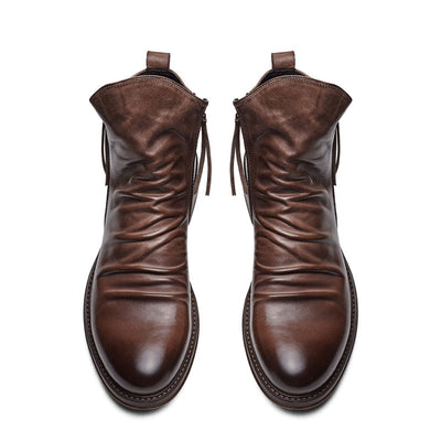 Darsen - Buty Męskie Skórzane Z Zamkiem
