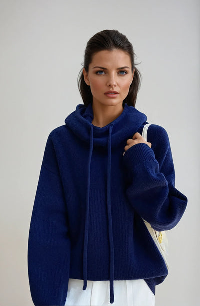Soraya Bluza damska z kapturem | Dzianinowy oversize