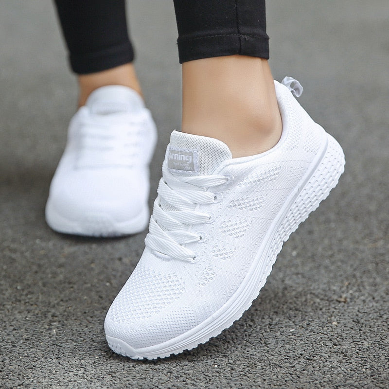 Sneakersy Damskie | Oddychająca Siateczka i Lekka Podeszwa