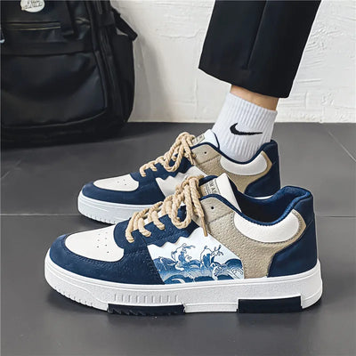 Marvian - Buty Męskie Sportowe Z Motywem Fali