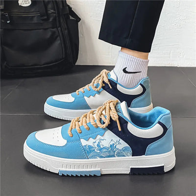 Marvian - Buty Męskie Sportowe Z Motywem Fali