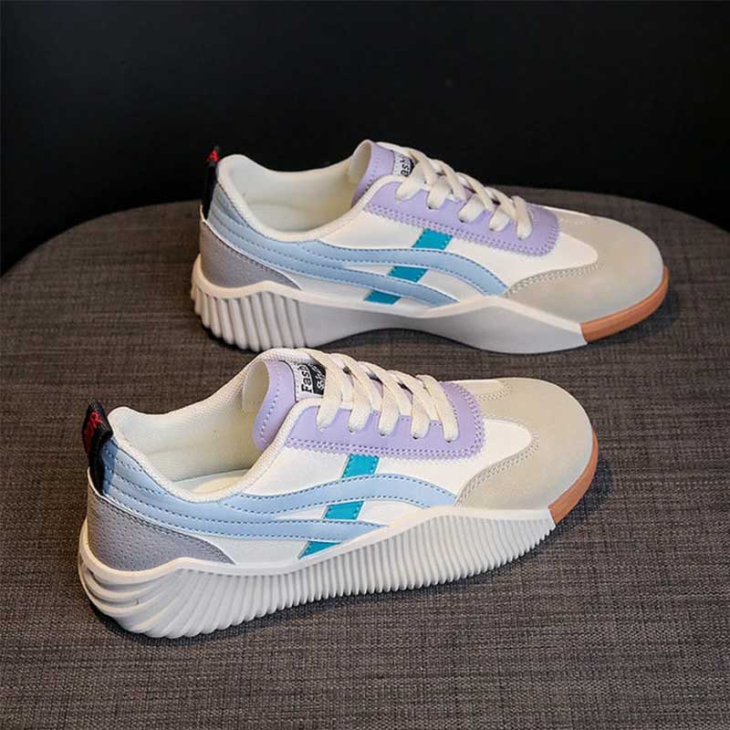 Sneakersy Damskie | Niskie z Grubą Podeszwą
