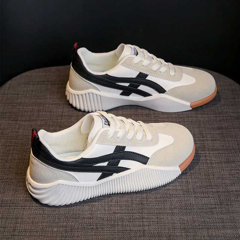 Sneakersy Damskie | Niskie z Grubą Podeszwą
