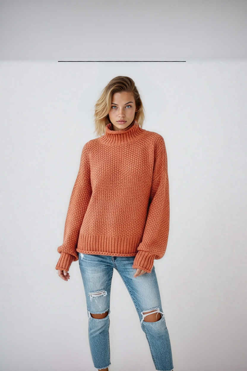Evy - sweter damski z golfem