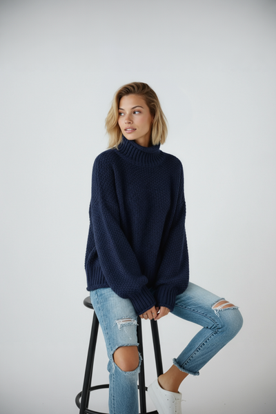 Evy - sweter damski z golfem